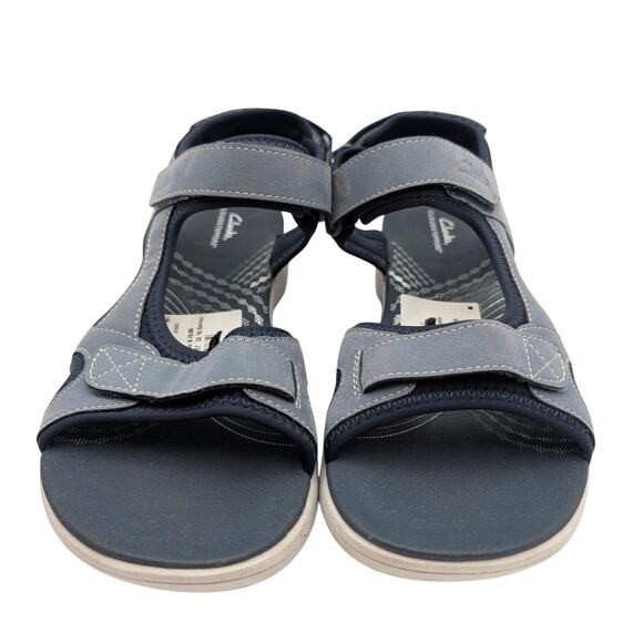 Clarks Cloudsteppers Mira Bay Women's Sport Sandals Denim Blue Size US9 EU40 - Picture 2 of 12